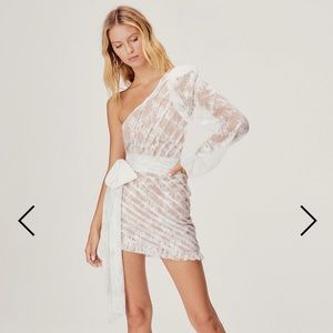 ISO For love and lemons Dynasty one shoulder dress